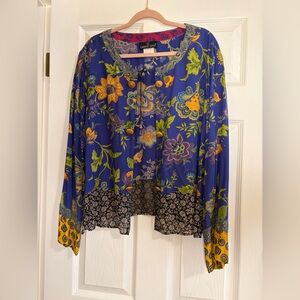 Colorful Floral Blouse carol little